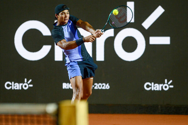 Rio de Janeiro (RJ), 17/02/2026 - Rio Open/ATP 500/RJ - Luis "Guto" Miguel (BRA) during the Rio Open, a stage of the ATP World Tour 500, which takes place at the Jockey Club Brasileiro in Gavea, South Zone of Rio de Janeiro. (clever felix\thenews2)
