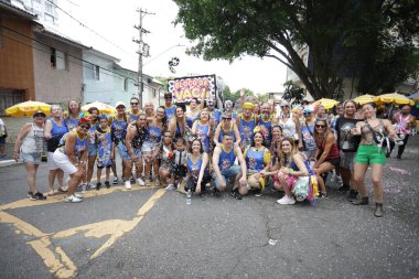 Sao Paulo (SP), Brezilya 22 / 02 / 2026 - 22 Şubat Pazar günü öğleden sonra, Sao Paulo 'nun güney bölgesinde, Parque Independencia yakınlarındaki Bloco da Vaca geçit töreni sırasında hareket. (Fabricio Bomjardim / the new ws2)