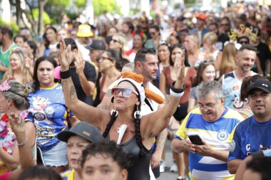 Sao Paulo (SP), Brazil 22/02/2026 - Movement during the Bloco da Vaca parade, in the vicinity of Parque Independencia, in the southern zone of Sao Paulo, on the afternoon of this Sunday, February 22nd. (Fabricio Bomjardim / thenews2)