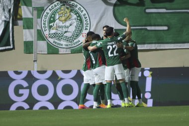 Barueri (SP), Brezilya 25 / 02 / 2026 Palmeiras oyuncusu Vitor Roque, Brezilya Şampiyonası 'nın 4. turu için geçerli olan Arena Barueri' de Fluminense maçında golünü atıyor (leco viana / theenews2)
