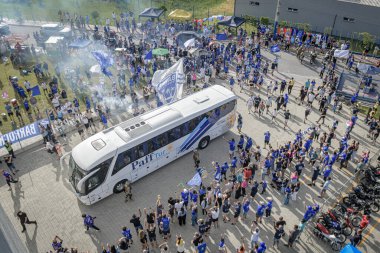 Itajai (SC), Brezilya 01 / 03 / 2026 - Barra FC taraftarları, 2026 Catarinense Şampiyonası finalinin ilk ayağı (Richard ferrari / thews2)