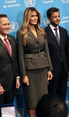 Fotoğraf Fırsatı: Amerika Birleşik Devletleri First Lady 'si Melania Trump ve Güvenlik Konseyi üyeleri. 2 Mart 2026, New York, ABD (niyi fote / thews2)