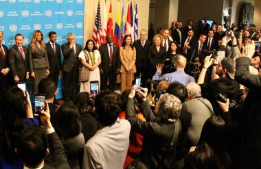 Fotoğraf Fırsatı: Amerika Birleşik Devletleri First Lady 'si Melania Trump ve Güvenlik Konseyi üyeleri. 2 Mart 2026, New York, ABD (niyi fote / thews2)