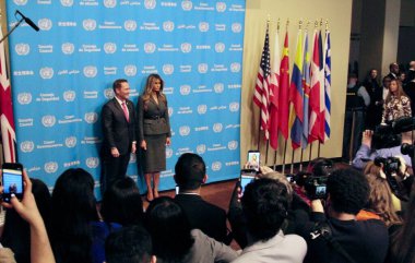 Fotoğraf Fırsatı: Amerika Birleşik Devletleri First Lady 'si Melania Trump ve Güvenlik Konseyi üyeleri. 2 Mart 2026, New York, ABD (niyi fote / thews2)