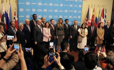 Fotoğraf Fırsatı: Amerika Birleşik Devletleri First Lady 'si Melania Trump ve Güvenlik Konseyi üyeleri. 2 Mart 2026, New York, ABD (niyi fote / thews2)