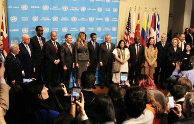 Fotoğraf Fırsatı: Amerika Birleşik Devletleri First Lady 'si Melania Trump ve Güvenlik Konseyi üyeleri. 2 Mart 2026, New York, ABD (niyi fote / thews2)