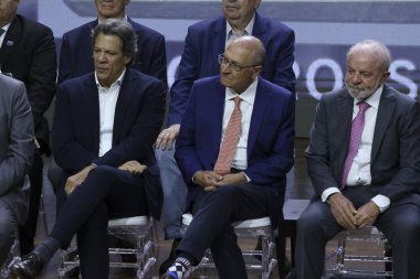 Sao Paulo (SP), 03 / 03 / 2026 - Brezilya Cumhuriyeti Başkanı Luiz Inacio Lula da Silva ve Çalışma Bakanı Luiz Marinho, resmi açılış oturumuna katıldılar. (leco viana\ yeni2))