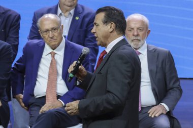 Sao Paulo (SP), 03 / 03 / 2026 - Çalışma ve İstihdam Bakanı Luiz Marinho, Brezilya Cumhuriyeti Cumhurbaşkanı Luiz Inacio Lula da Silva ve diğer yetkililerle birlikte resmi açılış oturumuna katıldı. (leco viana\ yeni2))