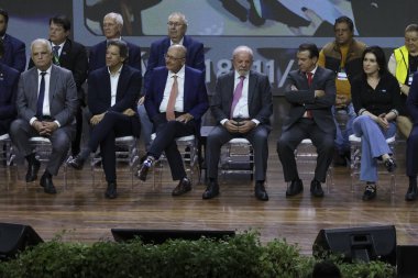 Sao Paulo (SP), 03 / 03 / 2026 - Brezilya Cumhuriyeti Başkanı Luiz Inacio Lula da Silva ve Çalışma Bakanı Luiz Marinho, resmi açılış oturumuna katıldılar. (leco viana\ yeni2))