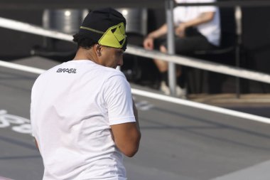 Sao Paulo (SP), Brezilya 05 / 03 / 2026 - Joao Lucas (BRA), 2025 Dünya Kaykay Şampiyonası 'nda erkekler parkı ön eleme turunda, Heat 6, Sao Paulo safhası (leco viana / theenews2))