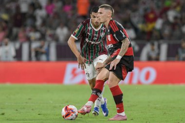 Rio de Janeiro (RJ), 08 / 03 / 2026 - Cariocao / Fluminense / Flamengo / / / RJ - Varela, Fluminense ve Flamengo arasında oynanan 2026 Carioca Şampiyonası finali için geçerli olan maçta. (Akıllı Felix.) (Yeni 2.)