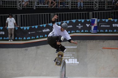 Sao Paulo (SP), 06 / 03 / 2026 Sport / 2026 Skateboard / Dünya Şampiyonası / SP Luigi Cini (Brezilya) 2025 Dünya Kaykay Şampiyonası, Heat 1, Sao Paulo safhasında düzenlenen erkekler parkı çeyrek finalinde yer aldı. (Fabricio bomjardim\ Yeni 2)