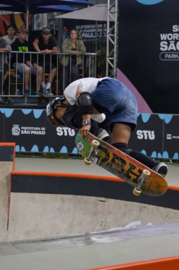 Sao Paulo (SP), 06 / 03 / 2026 Sport / 2026 Skateboard / World Championships / SP Yi-Fan (TPE), 2025 Dünya Kaykay Şampiyonası 'nda bayanlar parkının çeyrek finallerinde, Heat 1, Sao Paulo sahnesinde. (Fabricio bomjardim\ Yeni 2)