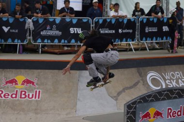 Sao Paulo (SP), 06 / 03 / 2026 Sport / 2026 Skateboard / World Championships / SP Isadora Pacheco (BRA), 2025 Dünya Kaykay Şampiyonası 'nda bayanlar parkının çeyrek finallerinde, Heat 1, Sao Paulo sahnesinde. (Fabricio bomjardim\ Yeni 2)