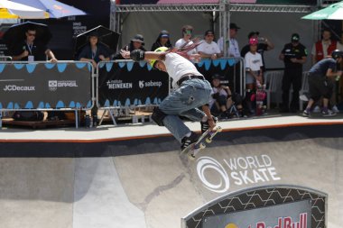 Sao Paulo (SP), 08 / 03 / 2026 Sport / 2026 Skateboard / World Championship / SP Raicca Ventura (BRA), 2025 Dünya Kaykay Şampiyonası 'nda bayanlar kaykay pistinde oynanan yarı finalde, Sao Paulo. (Fabricio bomjardim\ Yeni 2)