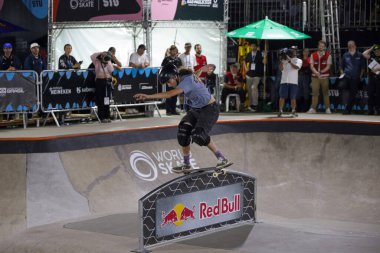 Sao Paulo (SP), 08 / 03 / 2026 - Mizuho Hasegawa (Japonya), 2025 Dünya Kaykay Şampiyonası bayanlar kaykay pistinde, Sao Paulo sahnesi Candido Portinari Parkı 'nda yer alıyor. (Fabricio bomjardim\ Yeni 2)