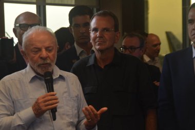 Rio de Janeiro (RJ), 06 / 03 / 2026 Lula, Rio / International Hub / RJ Havalimanı - Brezilya Cumhurbaşkanı Luiz Inacio Lula da Silva, Rio de Janeiro kentindeki bir siyasi gündem sırasında. (Fausto Maia 2. Bölüm))