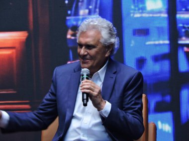 Sao Paulo (SP), 06 / 03 / 2026 - Siyaset / Seçim / Valiler - Goias 'ın görevdeki valisi Ronaldo Caiado, cumhurbaşkanı adayları Eduardo Leite ve Ratinho Jr.' ın da katıldığı bir toplantıya katıldı. (Leandro Chemalle\ Yeni 2))