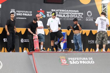 Sao Paulo (SP), Brezilya 06 / 03 / 2026 - BRA, 2025 Dünya Kaykay Şampiyonası 'nda erkekler caddesi çeyrek finalinde, Heat 2, Sao Paulo safhası (leco viana / thenews2))