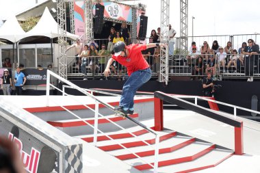 Sao Paulo (SP), Brezilya 08 / 03 / 2026 - Japon kaykaycı Ibuki Matsumoto 2025 Dünya Kaykay Şampiyonası bayanlar sokak kaykay finalinde, Sao Paulo safhası (leco viana / theenews2)