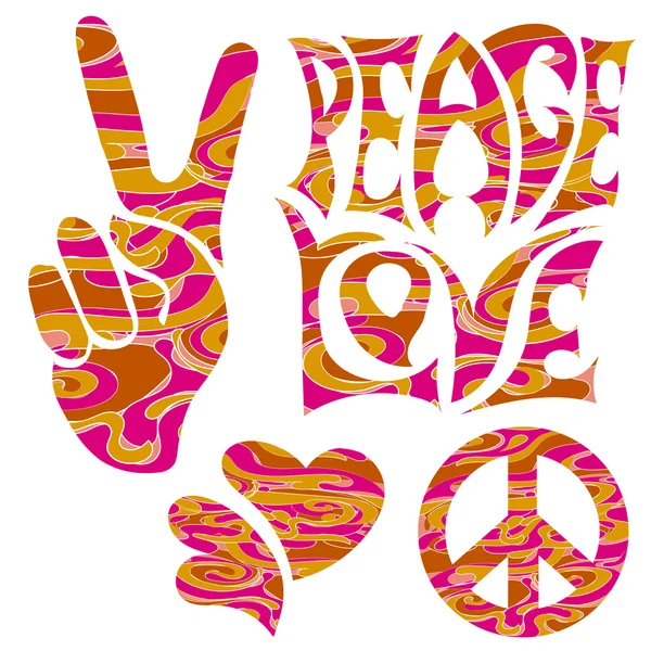 Retro hippie symbol Stock Vector