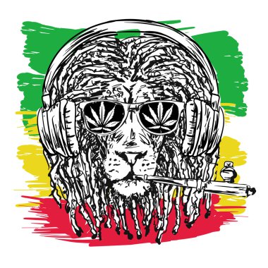 Free Free 245 Rasta Lion Head Svg SVG PNG EPS DXF File