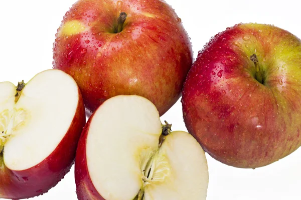 Three red apples — Stock Photo, Image