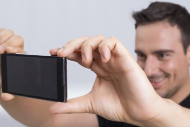 adam fotoğraf çekme