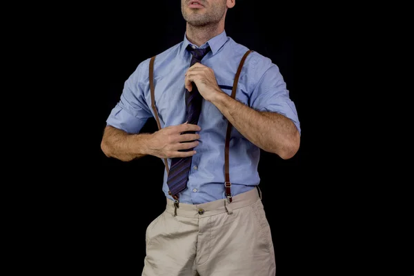 Businessman tie — Stock Photo, Image