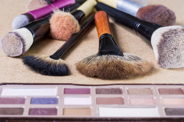 Herramientas de maquillaje en un primer plano — Foto de Stock