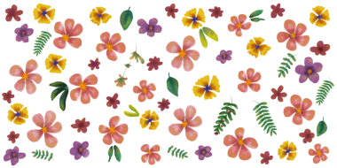 Çiçek motifli kusursuz desen