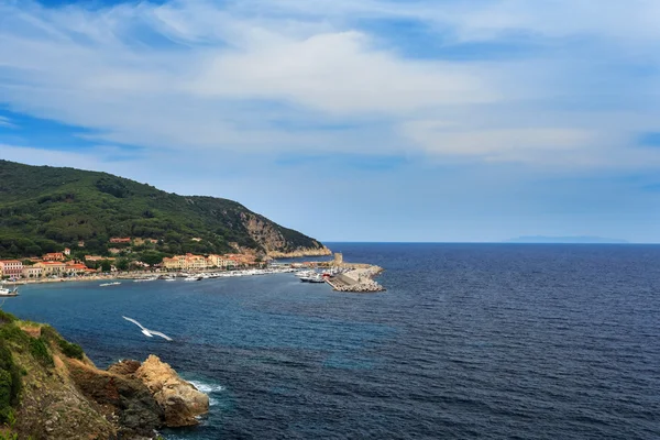 Overflying the island of Elba — Zdjęcie stockowe