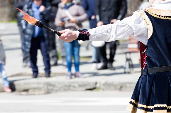 Flames of the torch — Stock Photo, Image