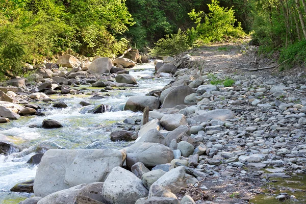 Agua de un río de montaña — Foto de Stock