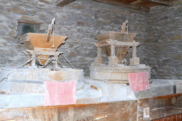 interior of an old mill