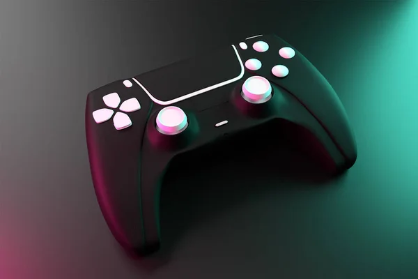 Joystick Game Controller Dark Surface Concept Rendered Premium Photo — Stock Photo, Image