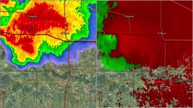 2013 El Rino, Ok Tornado Radar Split