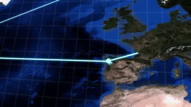 Groeiende wereldwijde netwerk — Stockvideo