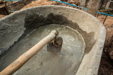 Şantiye - çimento tank