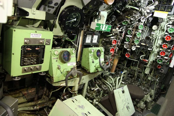 Onderzeeër Controlecentrum Technik Speyer Museum Duitsland — Stockfoto