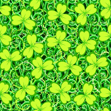 Yonca yaprağı seamless modeli