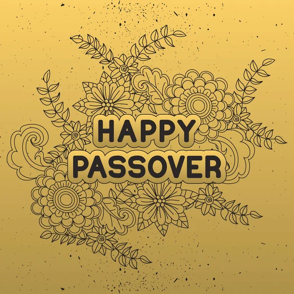 Happy Pesach. Wenskaart — Stockvector