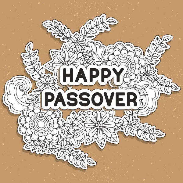 Happy Pesach. Wenskaart — Stockvector