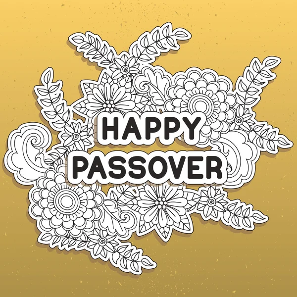 Happy Pesach. Wenskaart — Stockvector