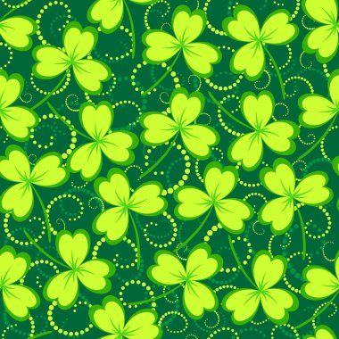 Yonca yaprağı seamless modeli