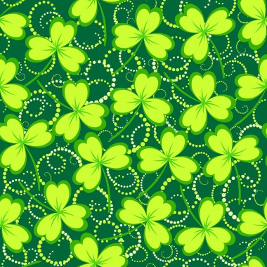 Yonca yaprağı seamless modeli