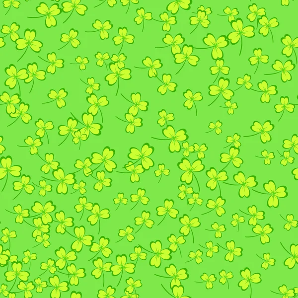클로버 잎 원활한 패턴 — 스톡 벡터