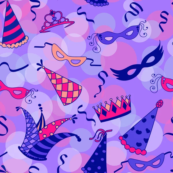 Carnaval motif sans couture — Image vectorielle