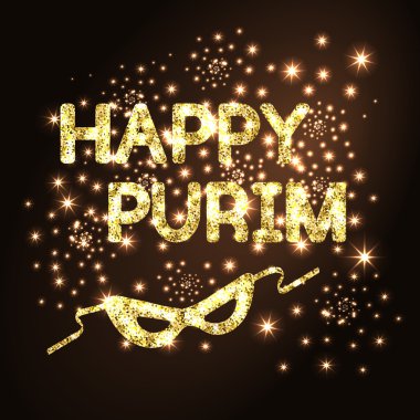 Purim altın arka plan