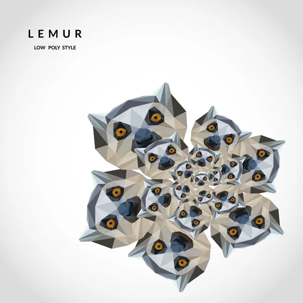 Lemurlar düşük Poli stili